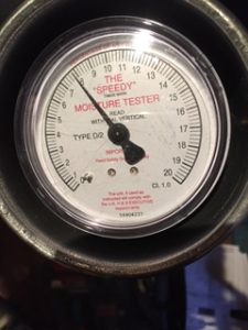 lecture de la masse humide d'un mur